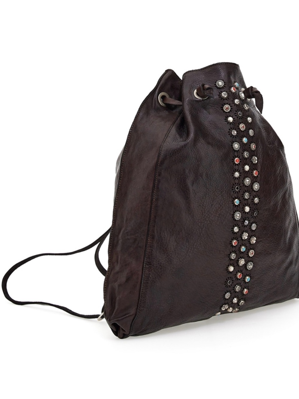 Campomaggi Raveena Studded Black Calfskin Backpack
